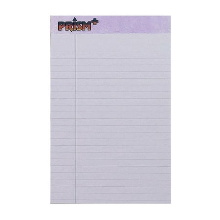 TOPS Prism Plus Legal Pads - Jr.Legal - 50 Sheets - 0.28" Ruled - Jr.Legal - 5" x 8" - Orchid Paper - Chipboard Cover -
