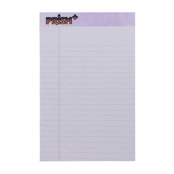 TOPS Prism Plus Legal Pads - Jr.Legal - 50 Sheets - 0.28" Ruled - Jr.Legal - 5" x 8" - Orchid Paper - Chipboard Cover -