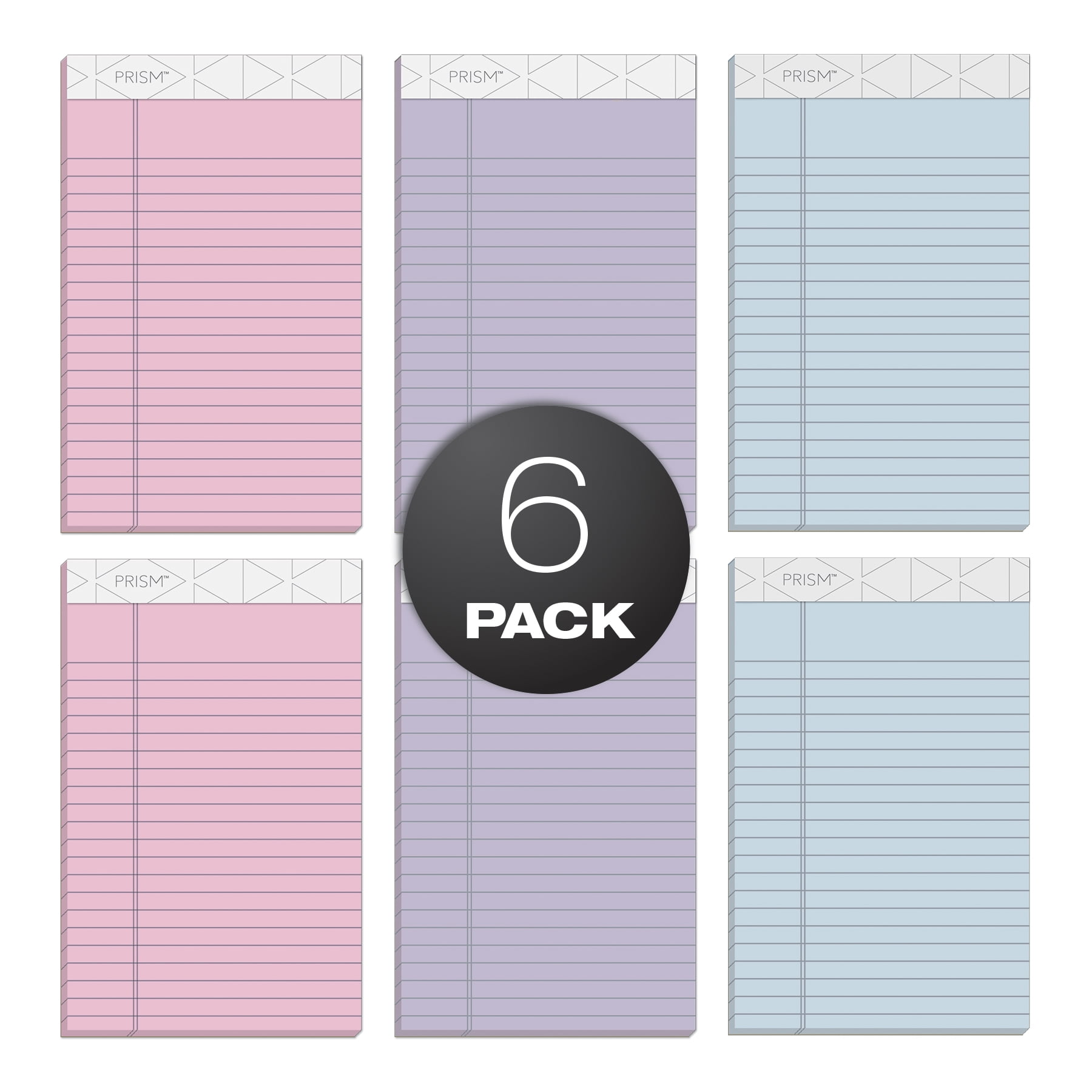 TOPS Prism Junior Writing Pads, Pastel Assorted Colors TOPS Prism Junior Writing Pads, Pastel Assorted Colors