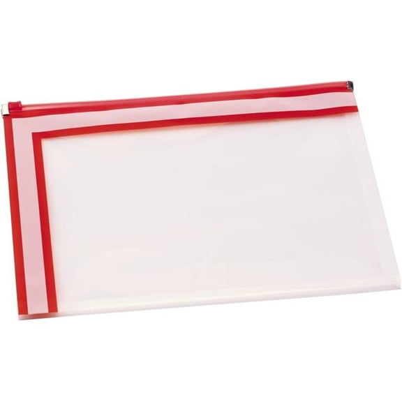 TOPS Products 96100 Pendaflex Easy Label Zip Envelope, Assorted Colors - Letter Size
