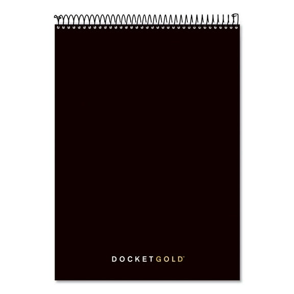TOPS Products Docket Gold Planner and Project Planner, College, Black, 8.5" x 11.75", 70 Sheets