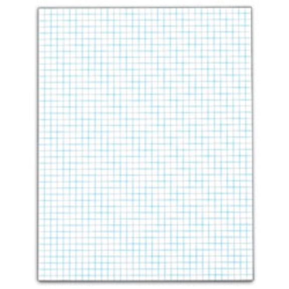 TOPS™ Quadrille Pads With Heavyweight Paper, 4 x 4 Squares/Inch, 50 Sheets, White