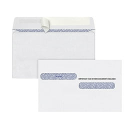1099 Self-Seal Security Tinted Double Window Envelope, Square Flap, Self-Adhesive Closure, 5.63 x 9.5, White, 100/Pack 1099 Self-Seal Security Tinted Double Window Envelope, Square Flap, Self-Adhesive Closure, 5.63 x 9.5, White, 100/Pack