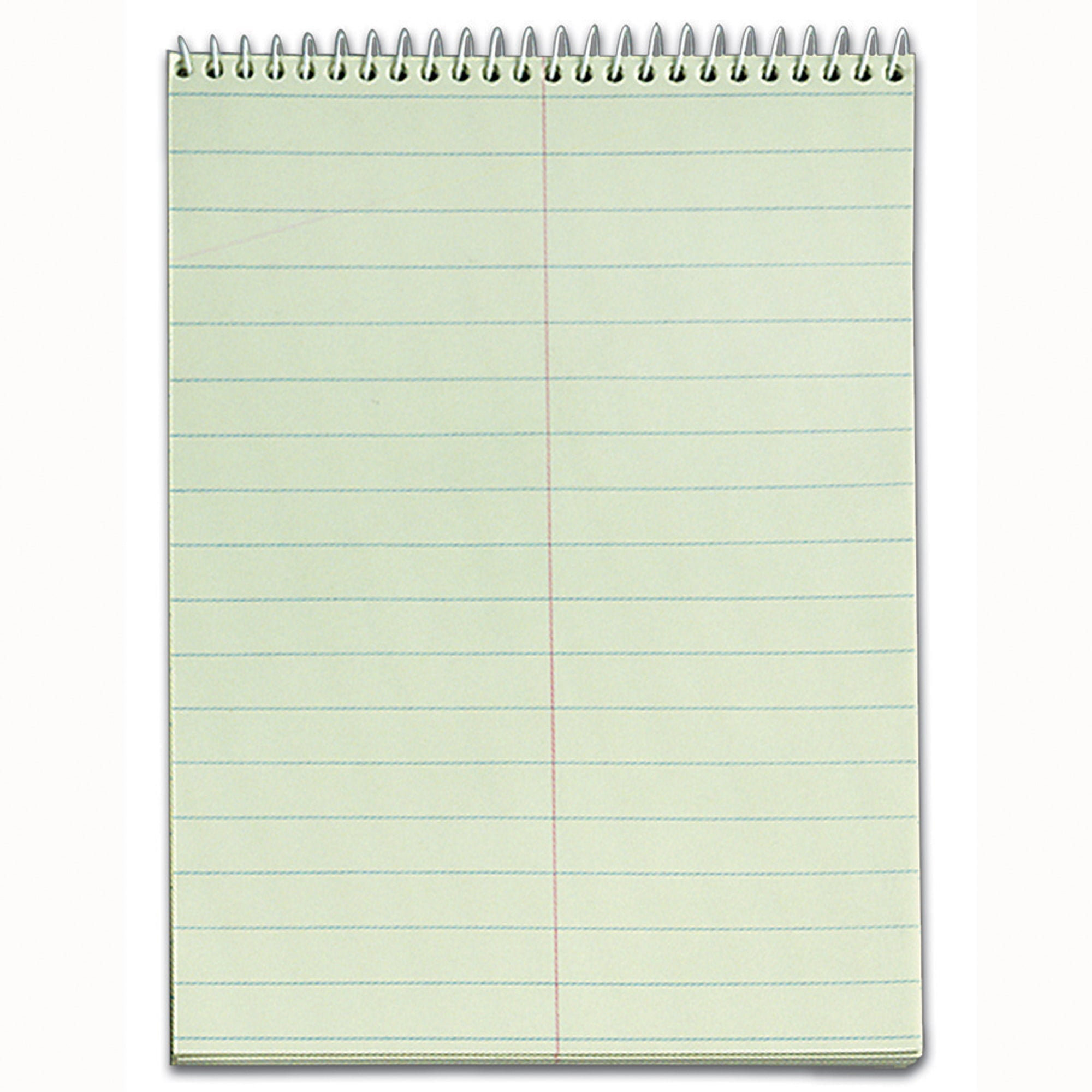 TOPS Steno Books, 6" x 9", Gregg Ruled, 80 Sheets, Green, 1 Each