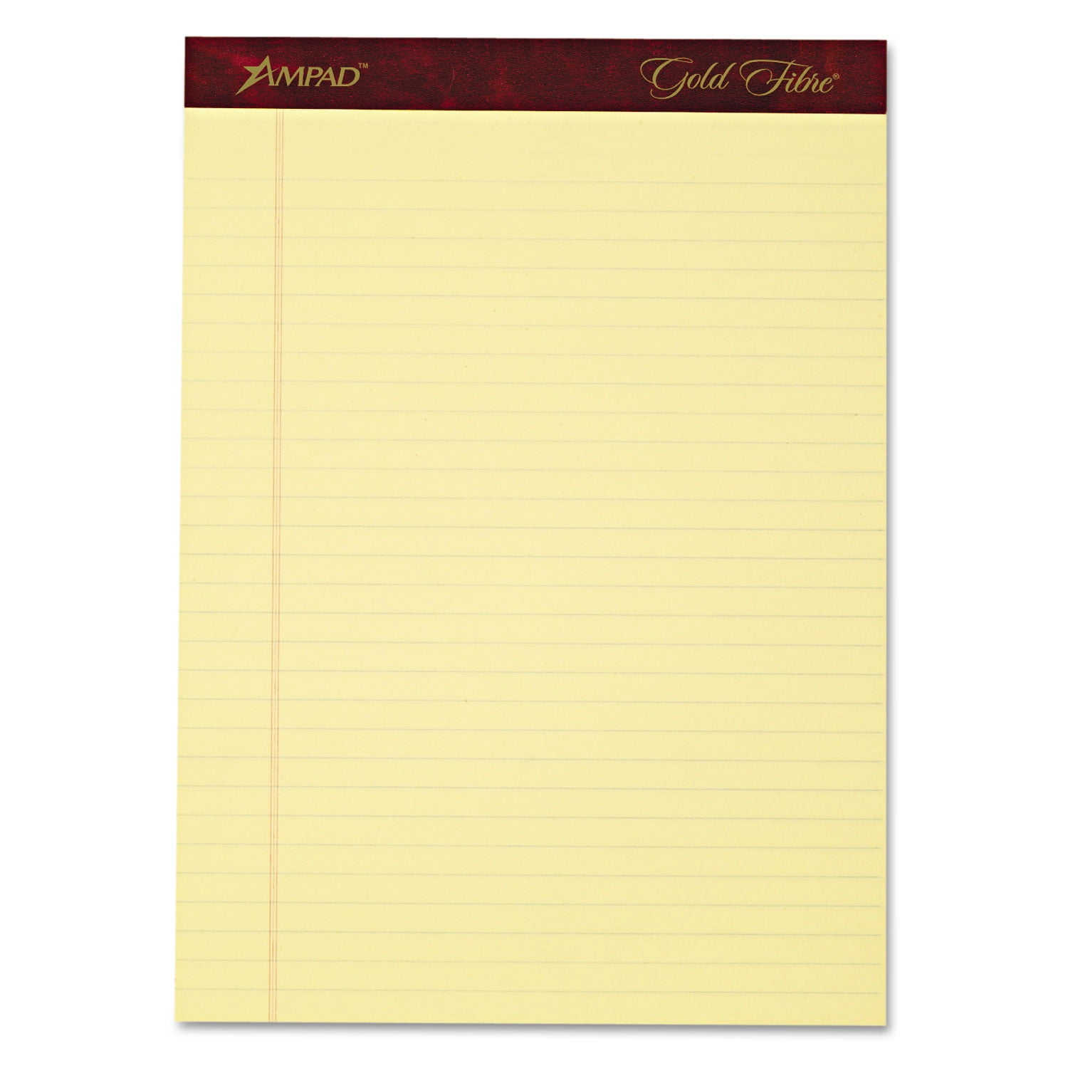 TOPS, TOP20032, Gold Fibre Premium Rule Writing Pads - Letter, 4 / Pack