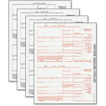 TOPS, TOP22973, IRS Approved 5-part 1099-DIV KIT Tax Forms, 24 / Pack, White