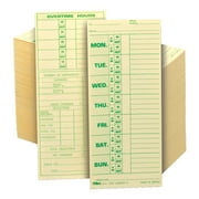 TOPS  Time Cards Replaces Original Card 331-10, Named Days, 2-Sided, 8 1/2" x 3 1/2", Box Of 500