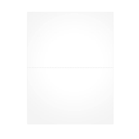 Tops Blank Cut Sheets for W-2 or 1099 Tax Forms 8.5 x 11 White 100/Pack BLW2Q