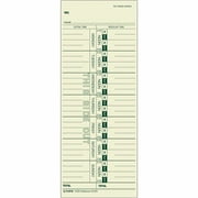 TOPS Weekly Time Cards, 500 Count, Manila, 3.5" x 9", Durable Paper for Time Tracking