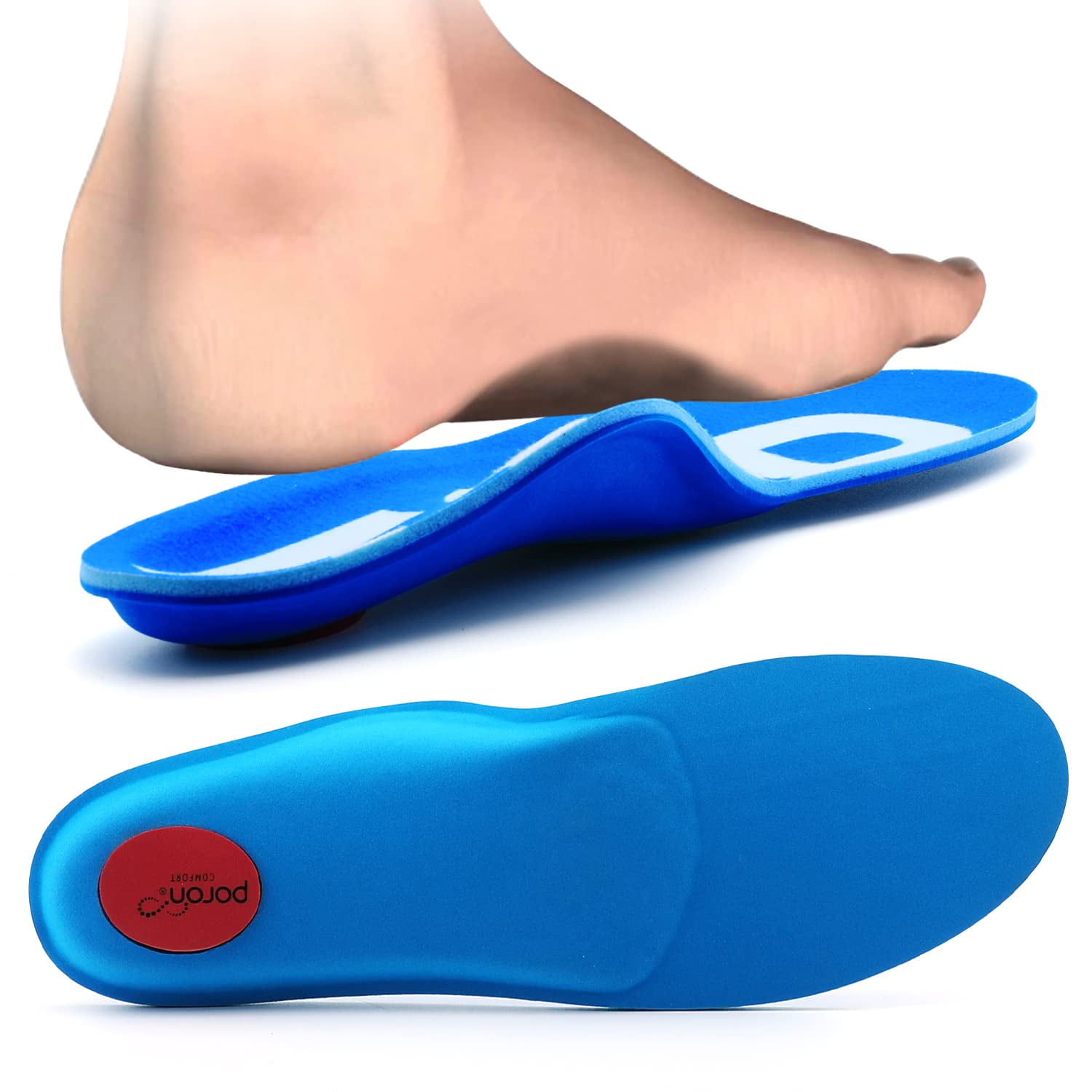 TOPSOLE Plantar Fasciitis Arch Supports Insoles Orthotics Inserts