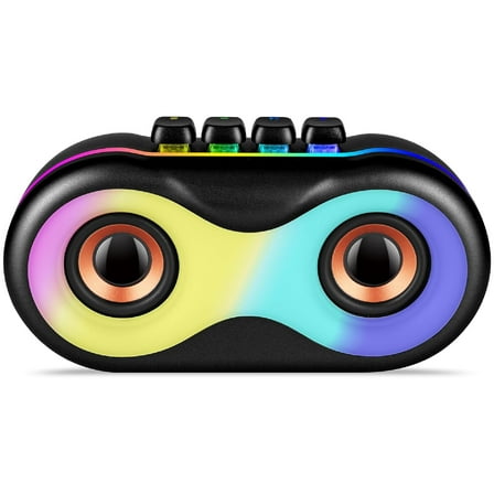 TOPTECH BRAZE-6 Bluetooth Speaker, Dual 3" Woofers, LED Lights, Black