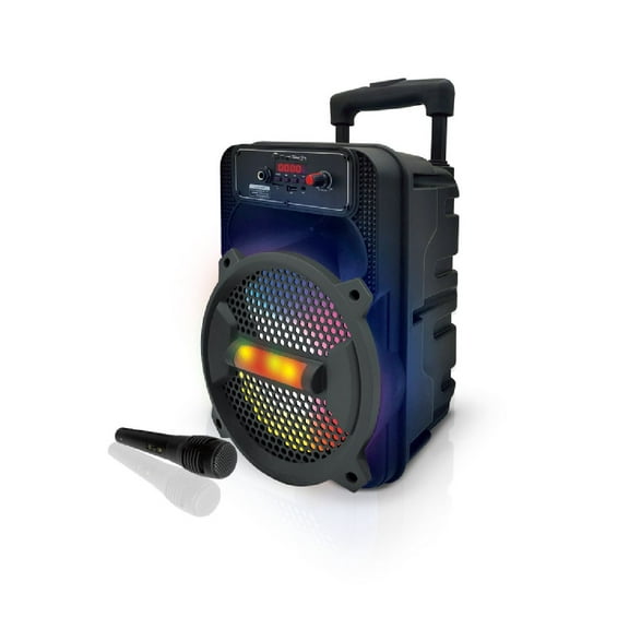 TOPTECH ROCK-8 Fully Amplified 8" Bluetooth Speaker with 1500W Power & LED Lights