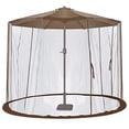 thumbnail image 1 of TOPTENG 10FT Patio Umbrella Screen, with Zipper Door and Polyester Mesh Netting, Height and Diameter Adjustable, Suitable for Outdoor Patio Camping Umbrella, 1 of 9