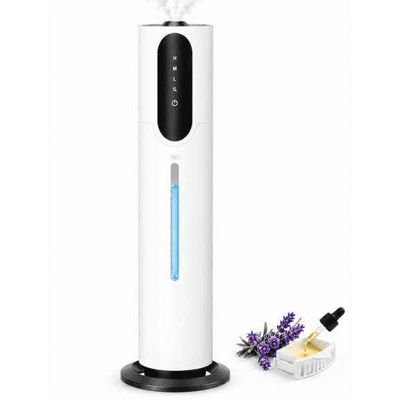 TOPTENG 2 Gal/7.5L Quiet Ultrasonic Cool Mist Humidifier for Large Room Bedroom, 3-Speed, Purification & Filtration, Aroma Diffuser, Indoor Home Use