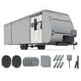 thumbnail image 1 of TOPTENG 5 Layers Camper Cover 27'-30' Travel Trailer RV Cover Windproof Extra Thick with Adhesive Repair Patches, 1 of 9