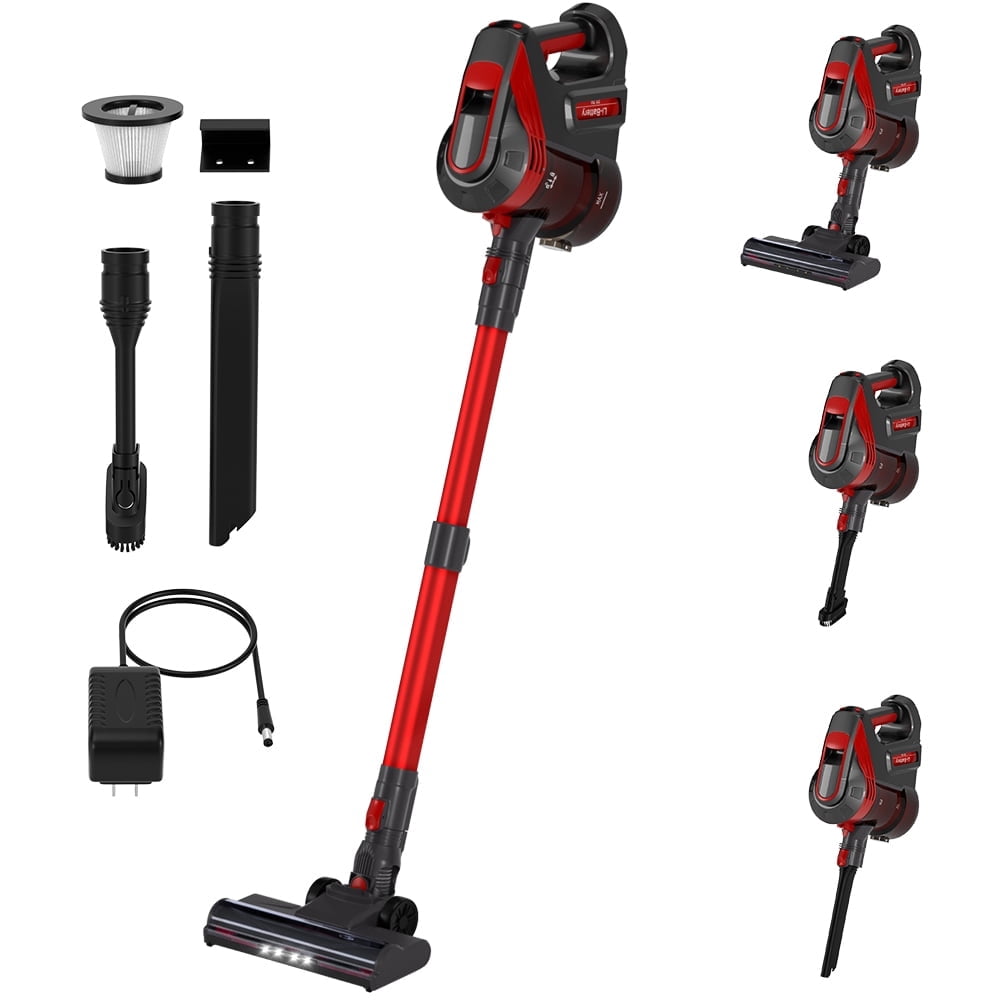 TOPTENG Cordless Vacuum Cleaners Lightweight Stick Vacuum for Hardwood Floor Carpet Pet Hair Home/Car Clean