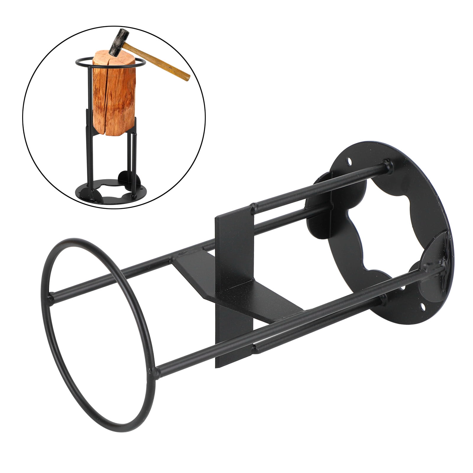 TOPTENG Kindling Splitter for Wood, Large Cast Iron Wood Splitter Hand Cutter Kindling Racker