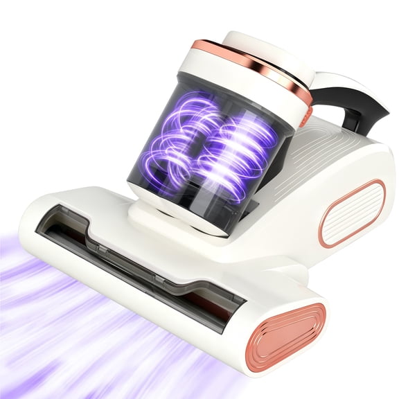 Bed Vacuum Cleaner, 15Kpa Mattress Vacuum Cleaner with 253.7nm UV-C Light, 140F Heat, Ultrasonic Versatile Handheld Vacuums for Bed, Sofa, Couch, Crib