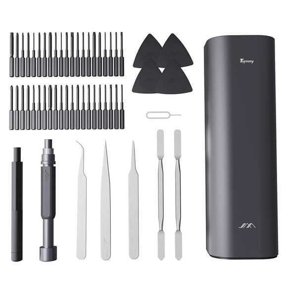 TOPTENG Precision Screwdriver Set 56 Pieces including 42 Bits, Screwdriver Kit with Alloy Steel Carrying Case, Repair Tool Kit for iPhone, MacBook, Computer, Laptop, PC, Watch
