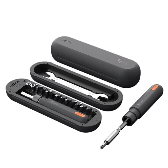 TOPTENG Ratchet Screwdriver Set, 28-in-1 Multifunctional, 50Nm Torque, with Household Wrenches, Three-Stage Telescoping Rod, Strong Magnetic Adsorption Design, Includes 24 Precision Bits