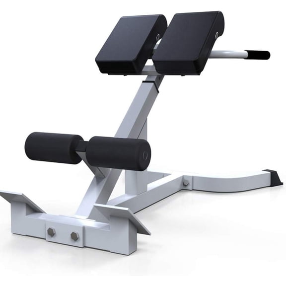 TOPTENG Roman Chair Back Extension Machine - Lower Back Hyperextension Bench - Adjustable Exercise Equipment for Hamstring and Glute for Home Gym 300 lbs