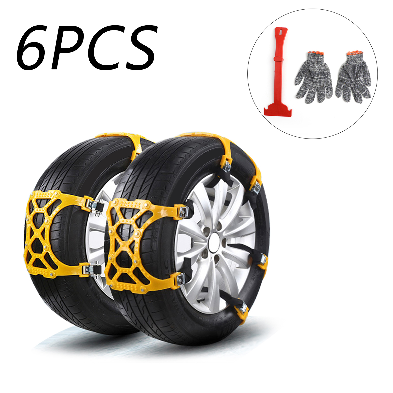 TOPTENG Snow Chains for SUV Car Anti Slip Adjustable Universal