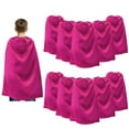 thumbnail image 1 of TOPTIE 10 Pack Satin Superhero Capes, Halloween Festival Event Costumes And Dress Up For Kids & Adults, 1 of 8