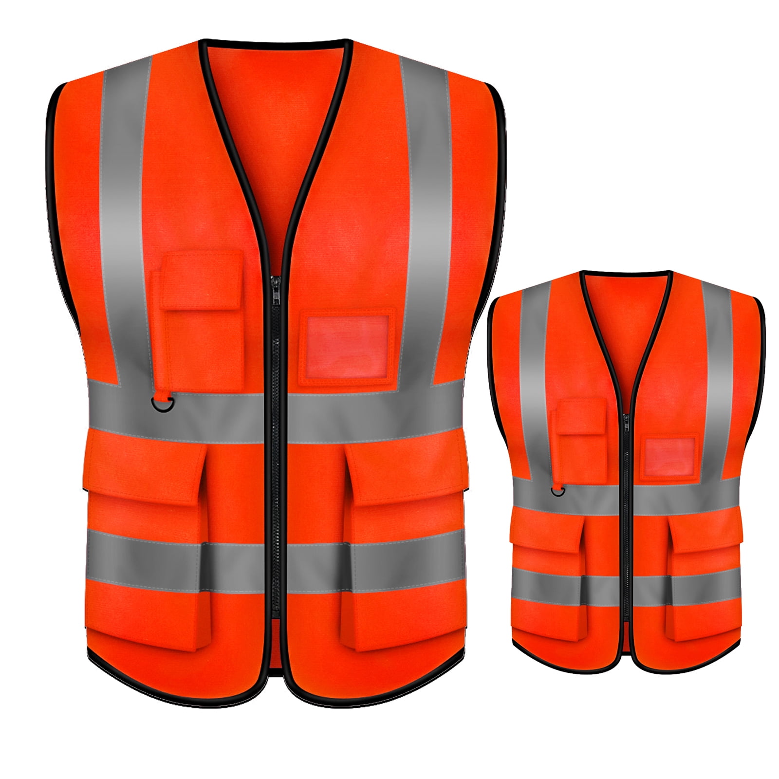 toptie-2-pack-white-safety-vest-incident-command-vest-with-5-pockets