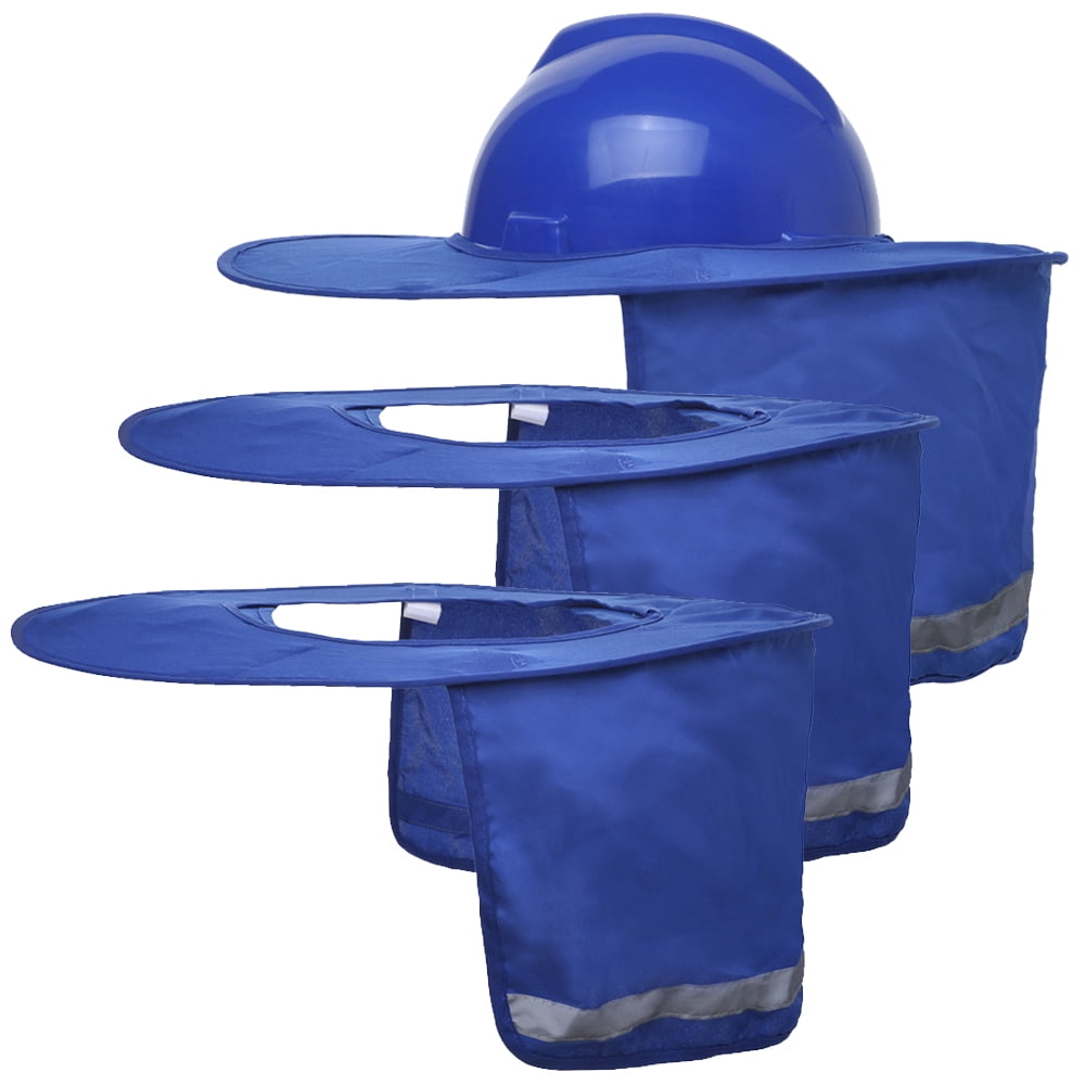 TOPTIE 3-Pack Hard Hat Sun Shield – Reflective Visor Brim For Neck & Face Sun Protection
