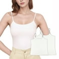 thumbnail image 1 of TOPTIE 3 Packs Women Tank Top Going Out Basic Cami Shirt Adjustable Spaghetti Straps Cool Touch Fabric-White-L, 1 of 8