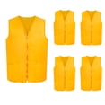thumbnail image 1 of TOPTIE 5 Pack Volunteer Vest Waiter Bartender Work Uniform, Supermarket Clerk Workwear-Yellow-M, 1 of 7