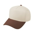 thumbnail image 1 of TOPTIE 5 Panel Kids Trucker Cap Snapback Cotton Sun Hat Youth 2-7 Years Old-Brown Beige, 1 of 6