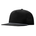 thumbnail image 1 of TOPTIE 5 Panel Trucker Cap Flat Bill Structured Baseball Cap Quick Dry Sun Hat-Black, 1 of 6