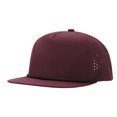 thumbnail image 1 of TOPTIE 5 Panel Trucker Cap Flat Bill Structured Baseball Cap Quick Dry Sun Hat-Maroon, 1 of 7
