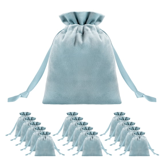 TOPTIE 50 PCS Velvet Gift Bags Drawstring Wedding Favors Bags Jewelry Pouches Wrapping 5.5 X 7 Inch