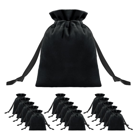 TOPTIE 50 PCS Velvet Gift Bags Drawstring Wedding Favors Bags Jewelry Pouches Wrapping 5.5 X 7 Inch