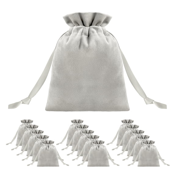 TOPTIE 50 PCS Velvet Small Gift Bags Drawstring Wedding Favors Bags Jewelry Pouches Wrapping 4.3 X 6 Inch