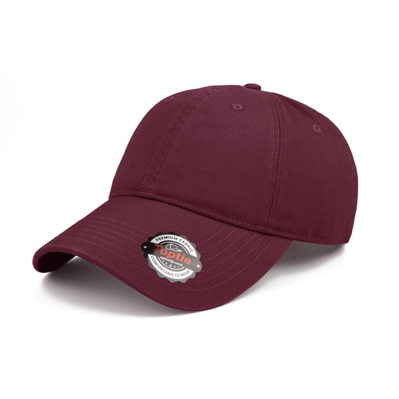 TOPTIE 6 Panel Baseball Cap - Cotton Outdoor Hat for Sports, Sun, Daily Wear, Burgundy Classic Cap for All Occasions
