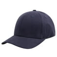 thumbnail image 1 of TOPTIE 6 Panel Baseball Cap Enclosed Back Fitted Cap Stretchable Size-Navy, 1 of 8
