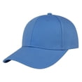 thumbnail image 1 of TOPTIE 6 Panel Baseball Cap Structured Mid Profile Cotton Twill Sun Hat-Blue, 1 of 8