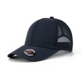 thumbnail image 1 of TOPTIE 6 Panel Structured Trucker Cap, Navy Unisex Water-resistant and Breathable Mesh Baseball Cap, 1 of 8