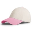 thumbnail image 1 of TOPTIE 6 Panel Two Tone Spliced Baseball Cap, Pink Unstructured Unisex Dad Hat Mid Profile Sun Hat Casual Style, 1 of 7