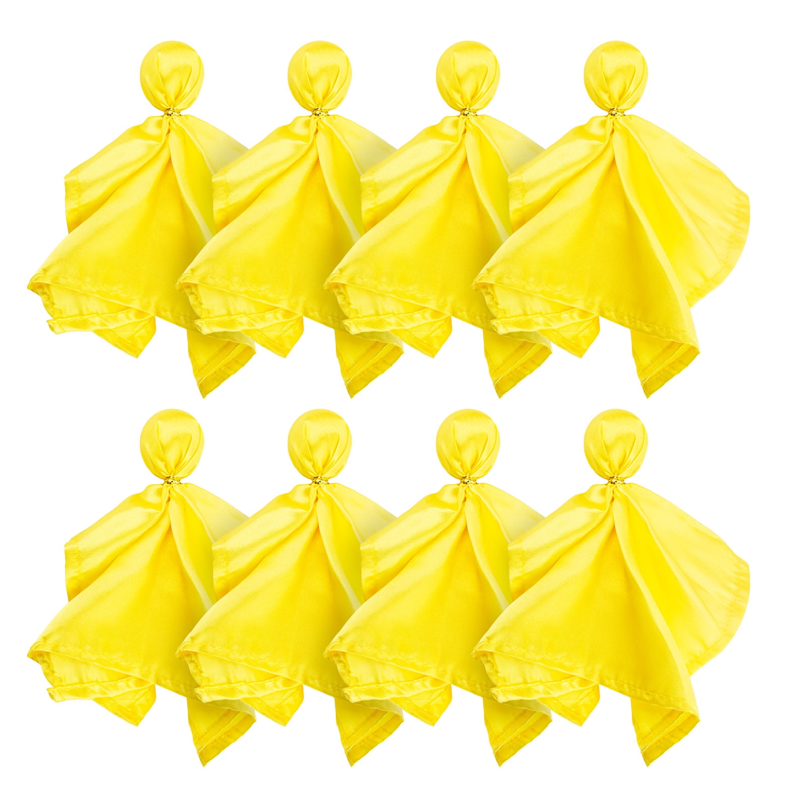 TOPTIE 8PCS Football Referee Penalty Flag Yellow and Red Challenge Flags Sports Tossing Flags for Party Accessory-Yellow