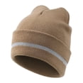 thumbnail image 1 of TOPTIE Adult Reflective Knit Beanie Hat Warm Winter Skull Cap for Men & Women Night Running, Cycling, Work Headwear-Khaki, 1 of 7