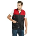 thumbnail image 1 of TOPTIE Adult Supermarket Volunteer Vest Travel Safari Multi-pocket Waistcoat-black red-XL, 1 of 9