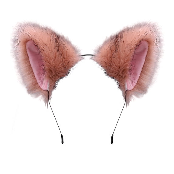 TOPTIE Plush Animal Ears Headband Clawdeen Wolf Ears Party Cat Headwear Foxy Headband