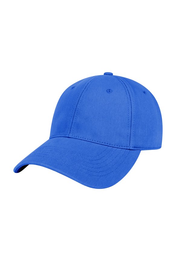 Baseball Cap 6 Panel Low Profile Unstructured Cotton Dad Hat-Blue