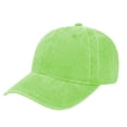 thumbnail image 1 of TOPTIE Baseball Cap Washed Cotton Unisex Adjustable Vintage Low Profile Dad Hat-Lime Green, 1 of 8