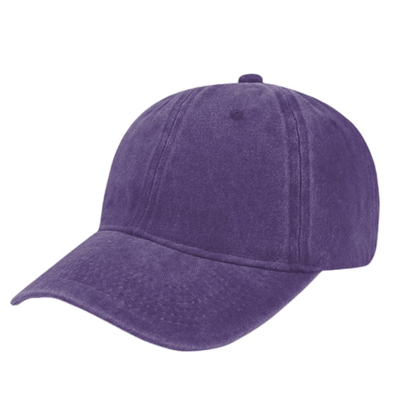 TOPTIE Baseball Cap Washed Cotton Unisex Adjustable Vintage Low Profile Dad Hat-Purple