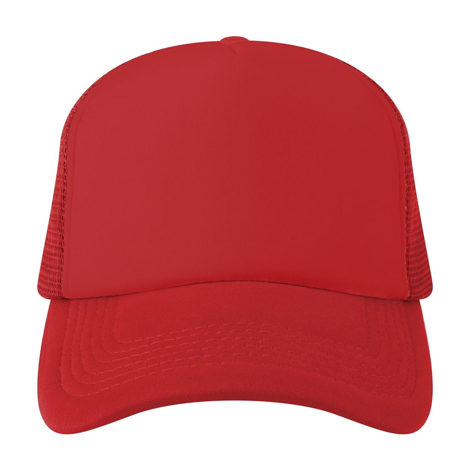 TOPTIE Blank 5 Panel Trucker Hat Foam Front Mesh Back 2 Tone